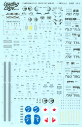 Leading Edge 1 48 Canadian Cf-18 Standard Markings Decal First Look