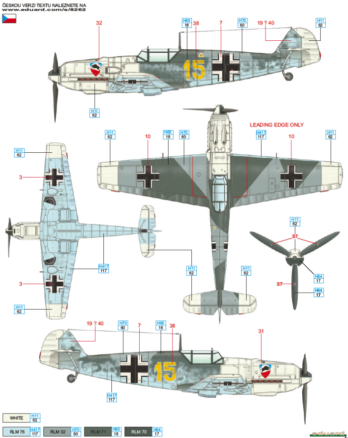 Bf 109E-3 JG 52 Color Profile and Paint Guide