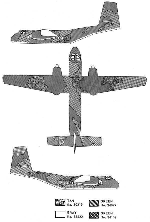 C-7 Caribou Southeast Asia Camouflage Color Profile and Paint Guide