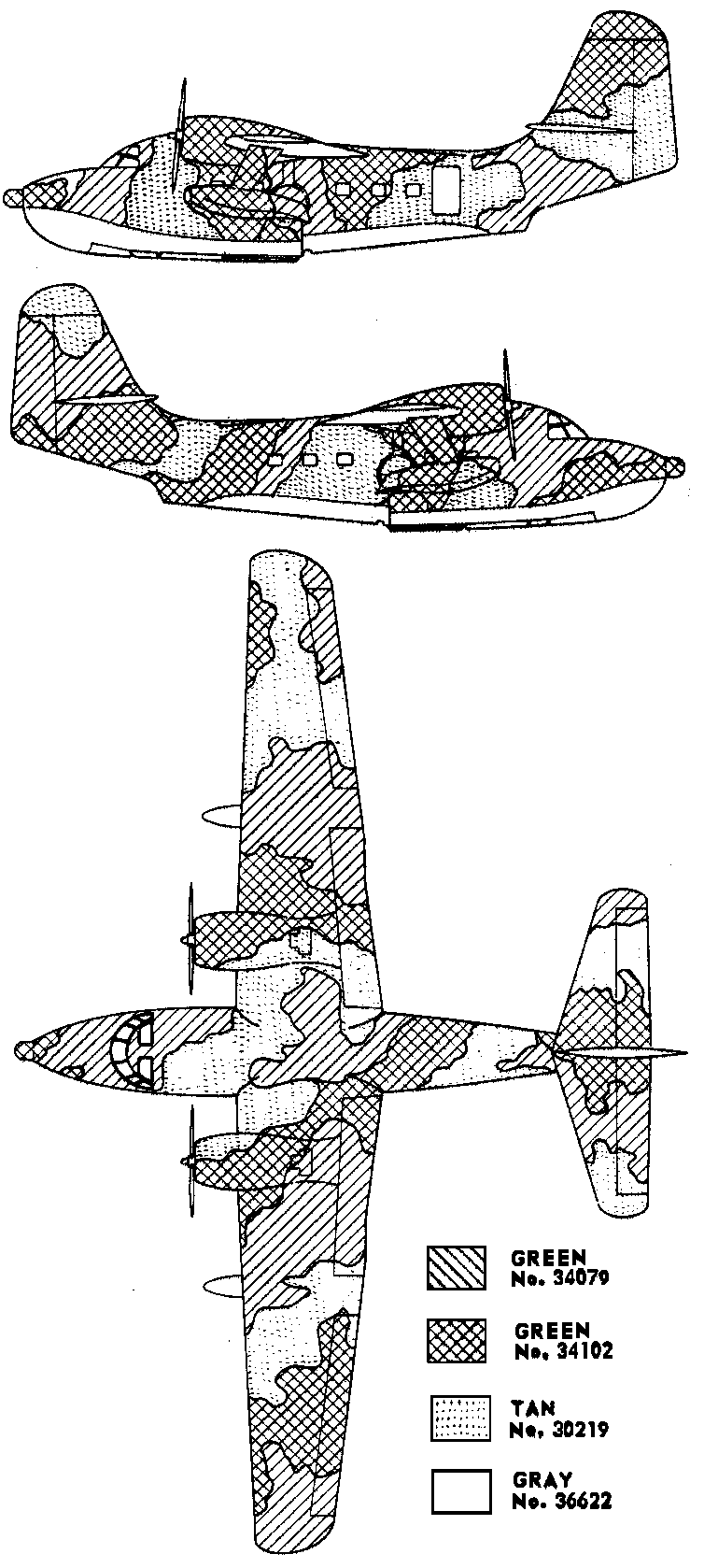 Here is the Grumman HU-16 Albatross Southeast Asia Camouflage Color Profile