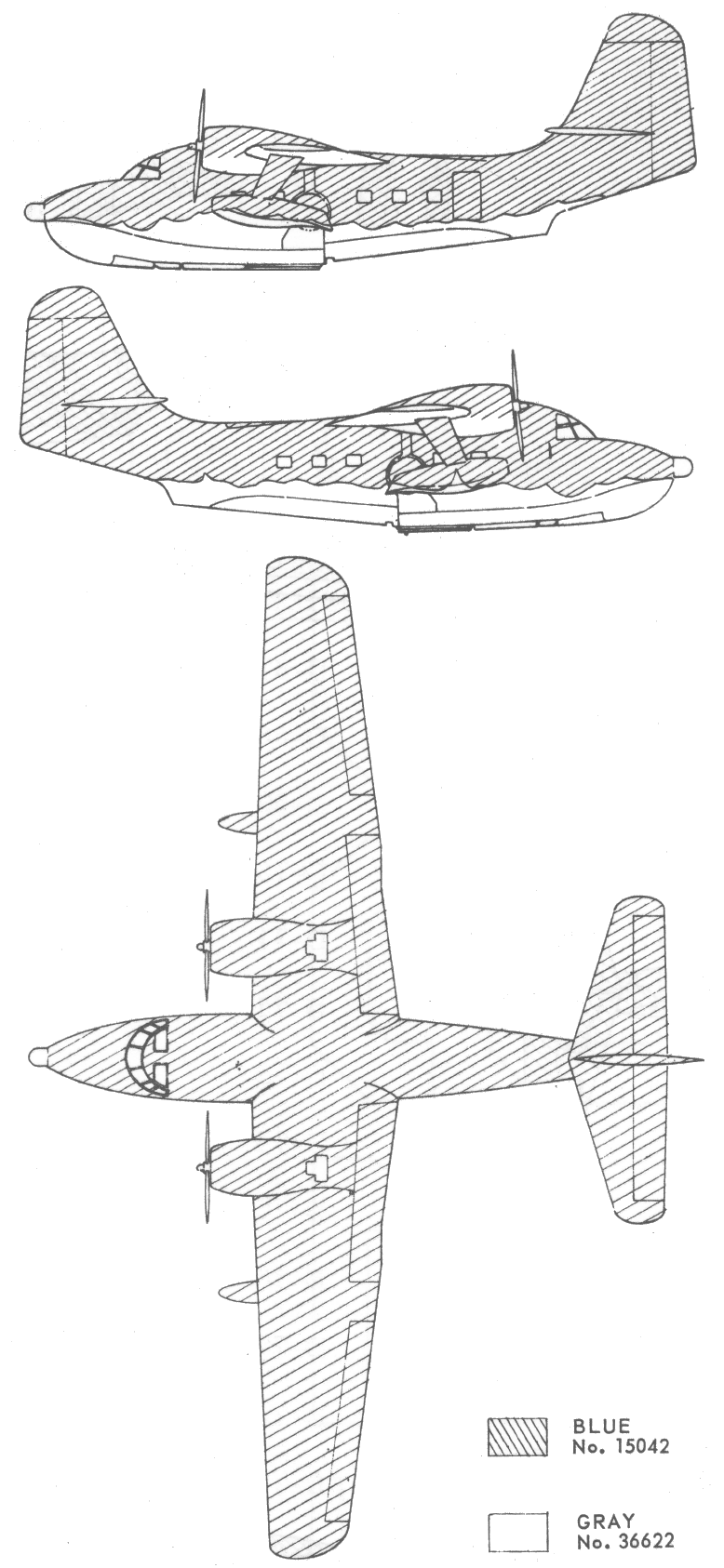 Here is the Grumman HU-16 Albatross MAC ARRS Camouflage Color Profile