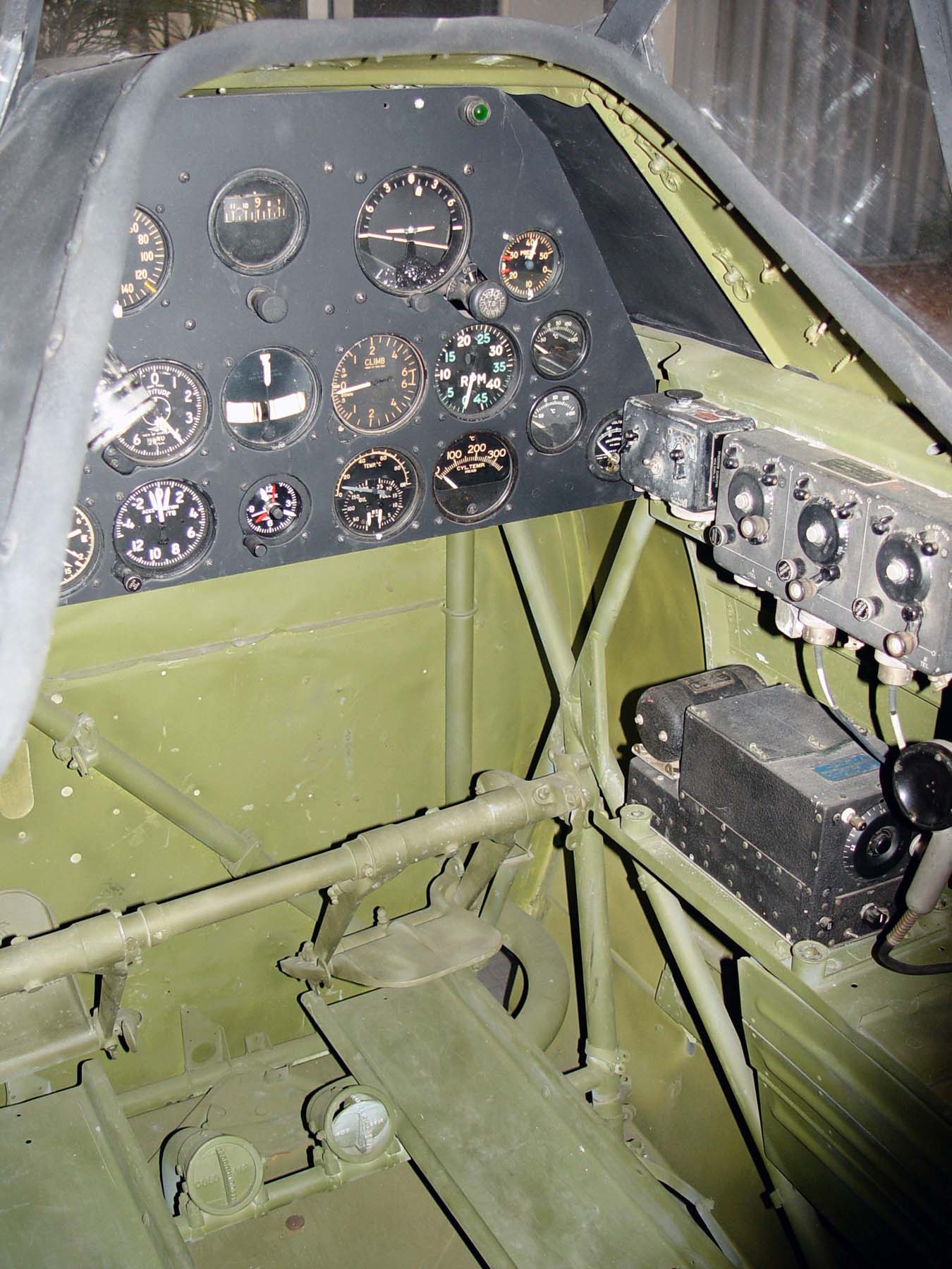 North American Aviation T-6 Texan Cockpit Photo Walk Around