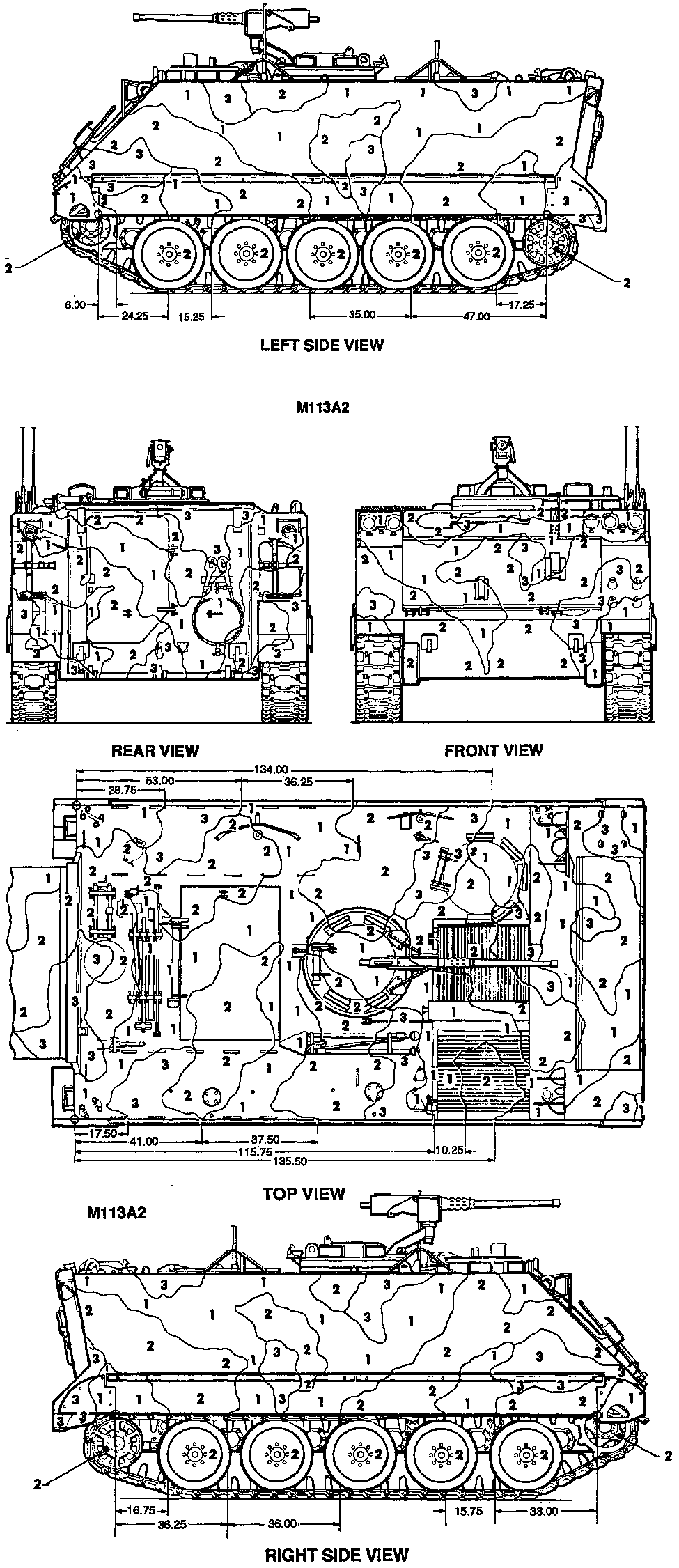 M113 NATO Tri-Color Camouflage Color Profile