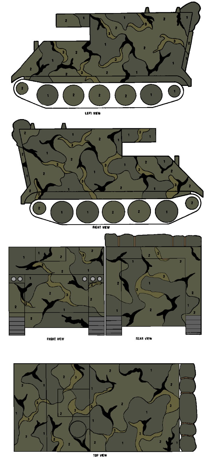 M577 Command Post MERDC Tropical Verdant