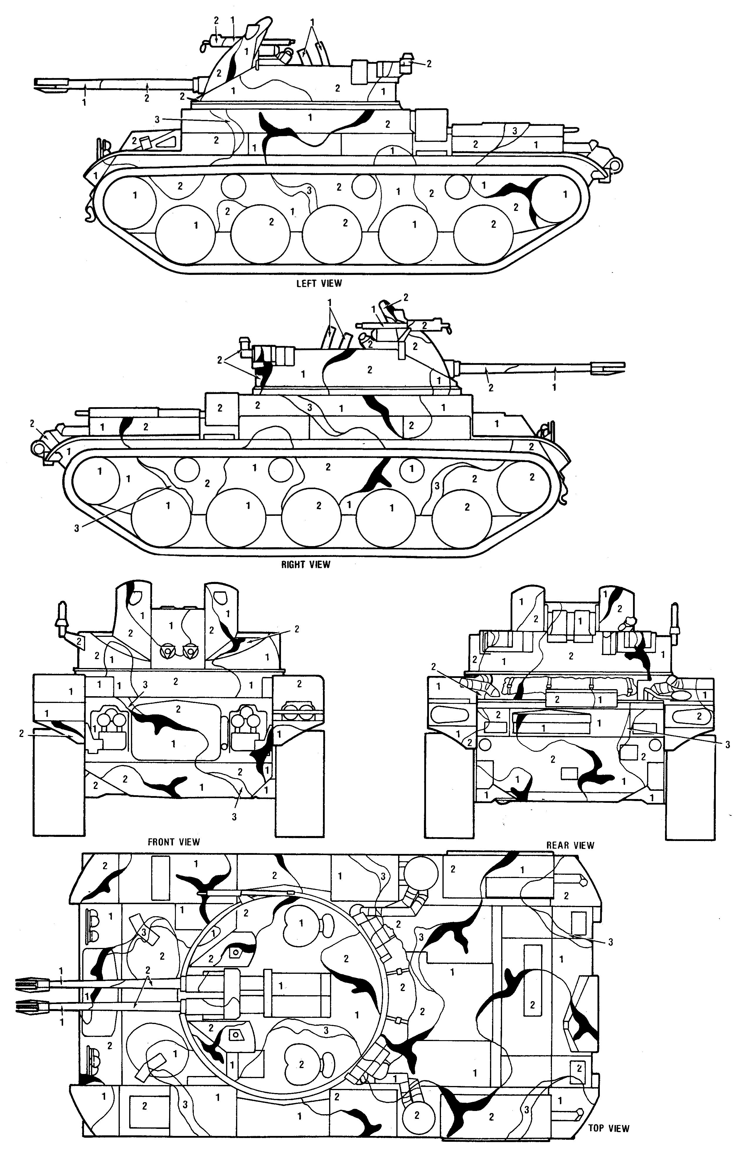 M42 Duster MERDC Snow w/Trees Camouflage Color Profile