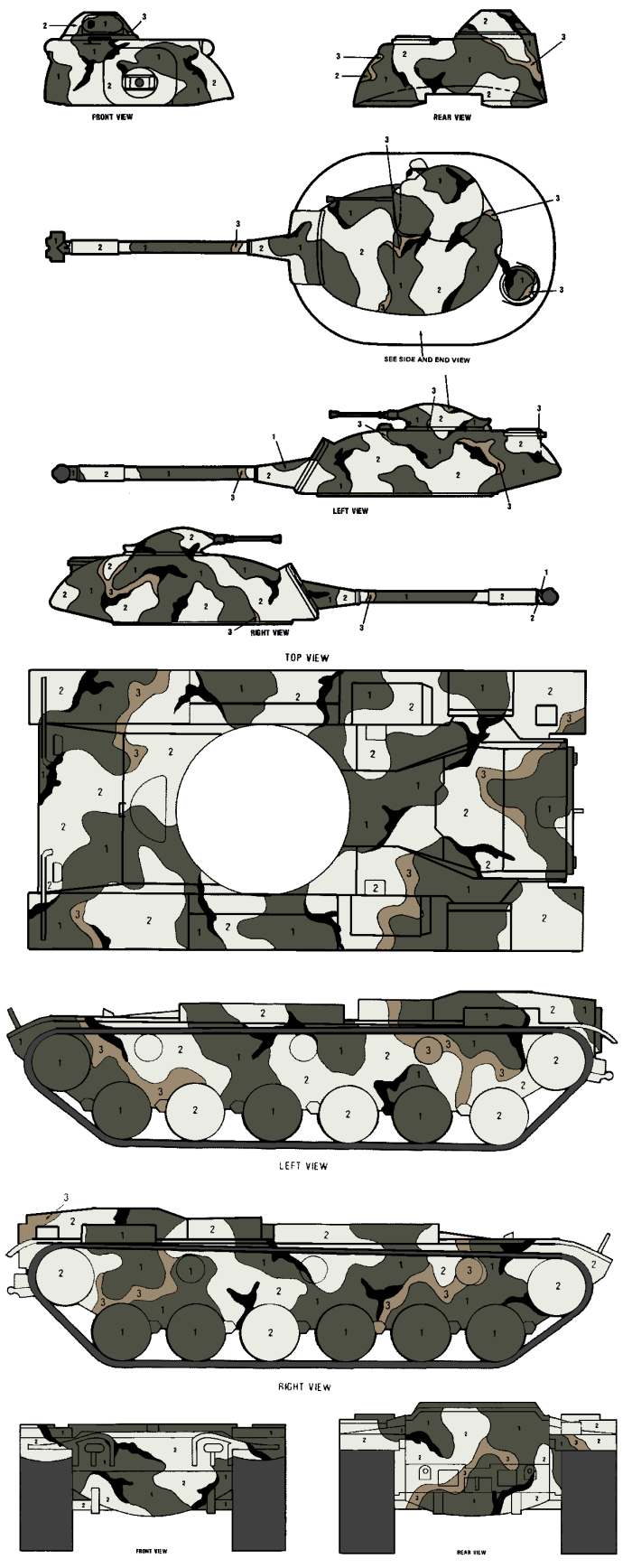 M48 Patton MERDC Snow w/Trees