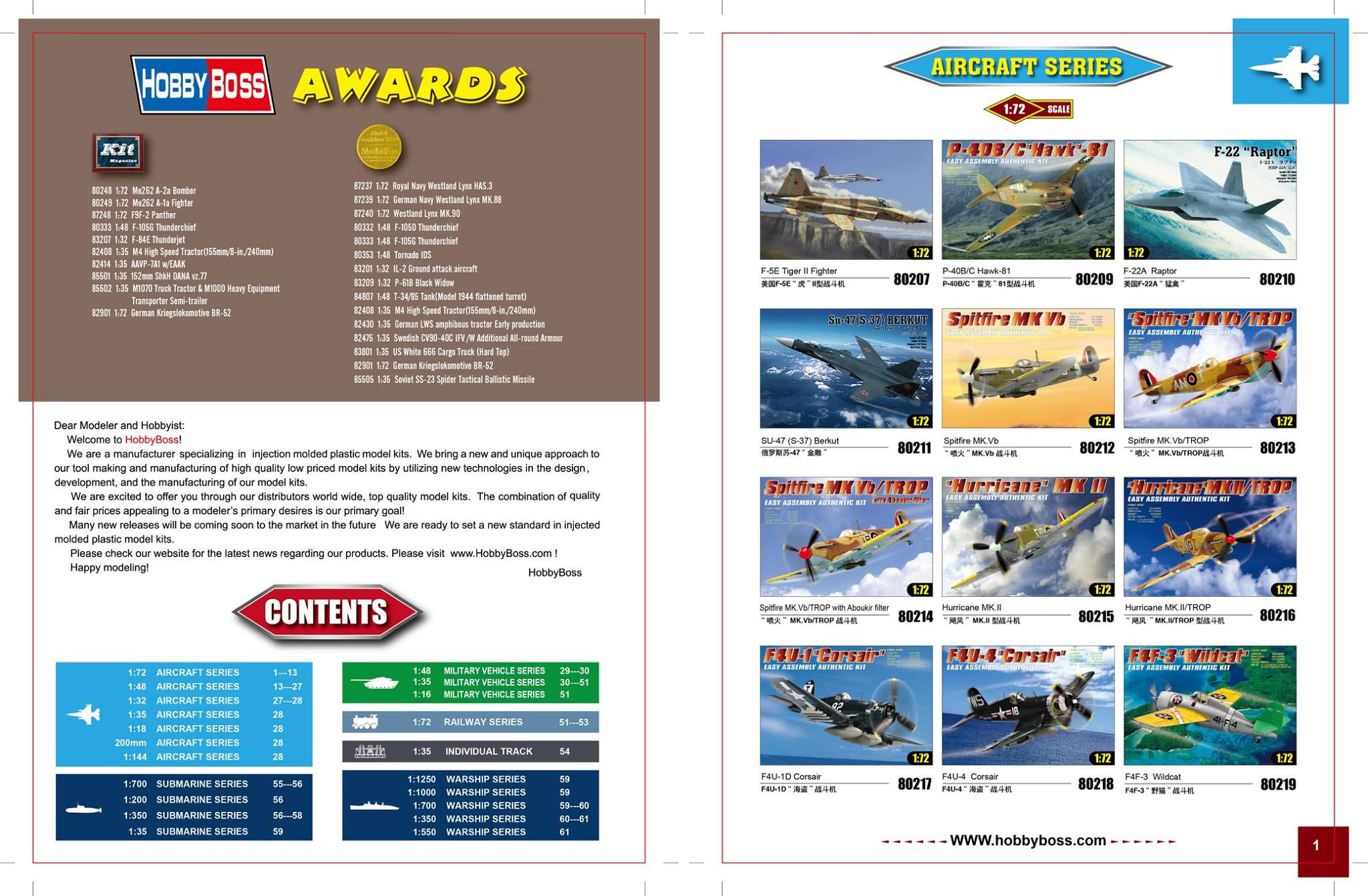 HobbyBoss 2018 Catalog Page 1