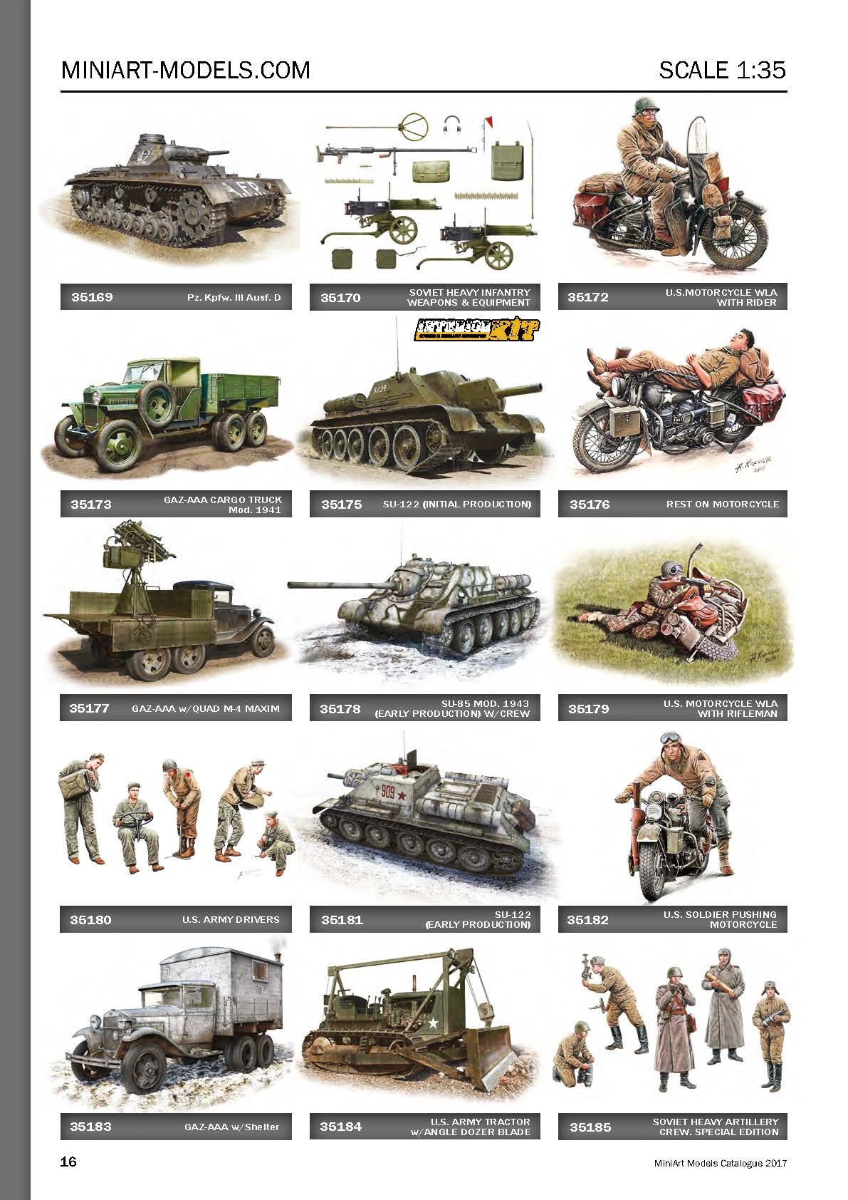 MiniArt 2017 Catalog Page 16