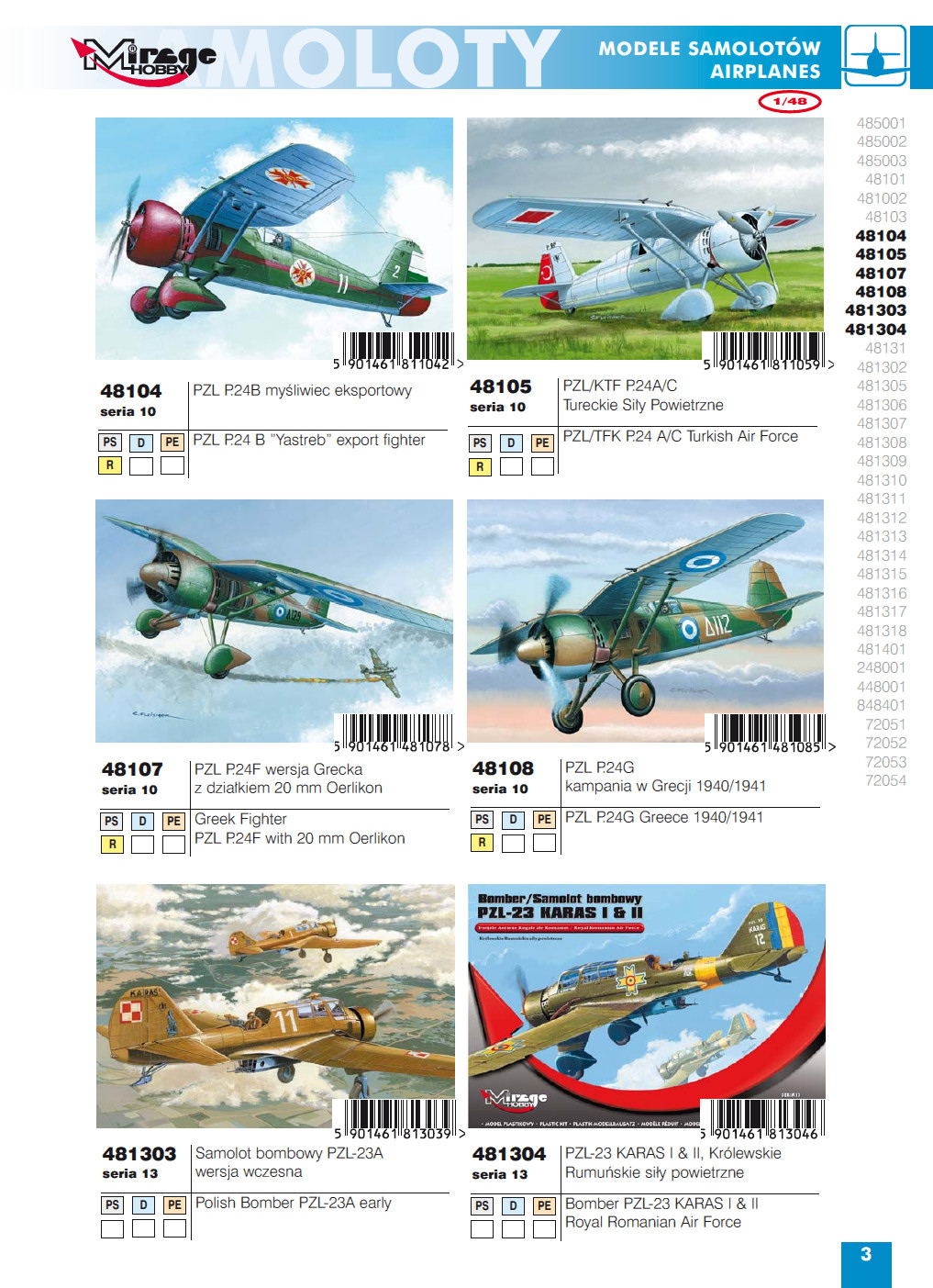 Mirage Hobby 2014 Catalog Page 5