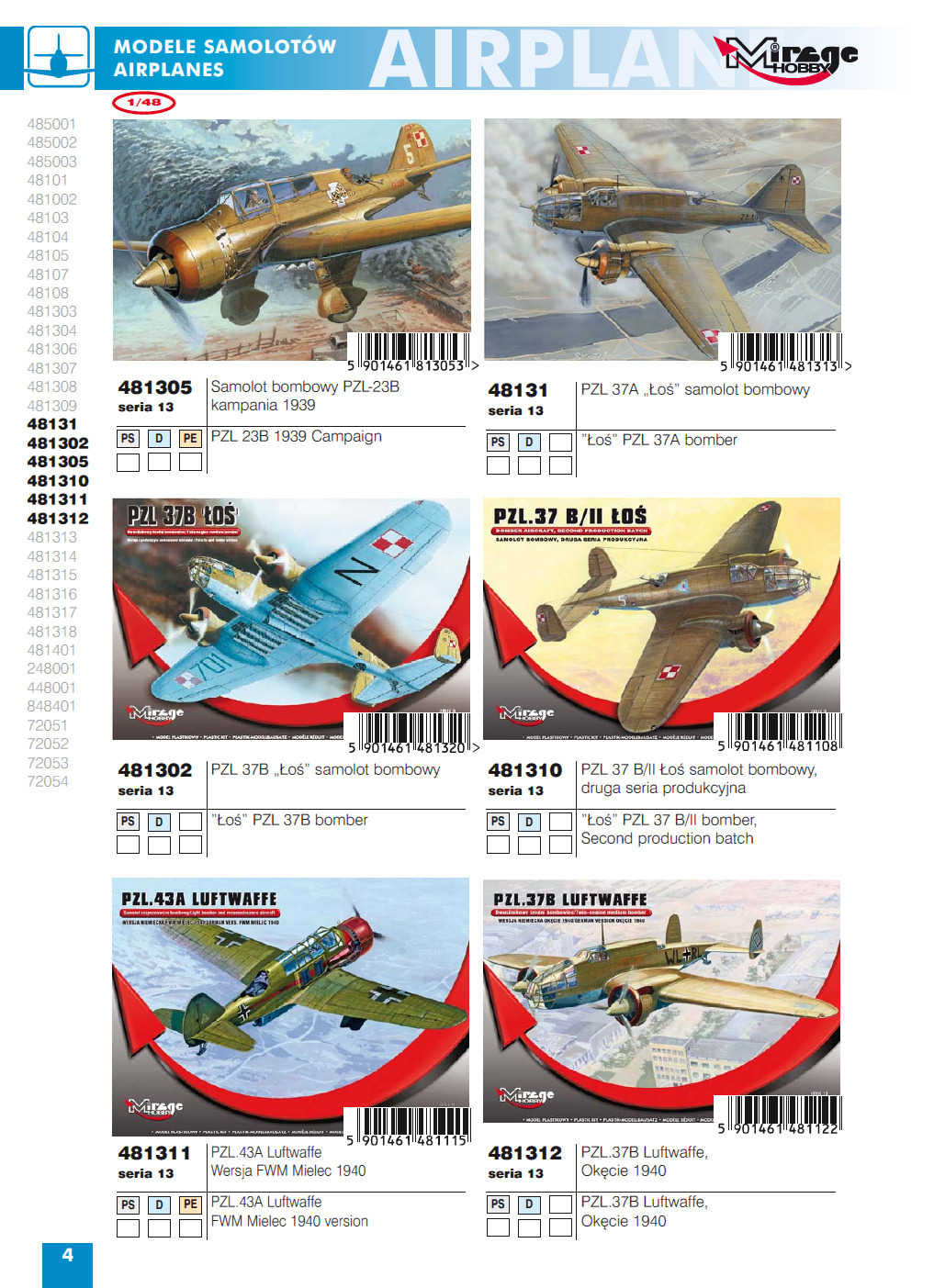 Mirage Hobby 2014 Catalog Page 6