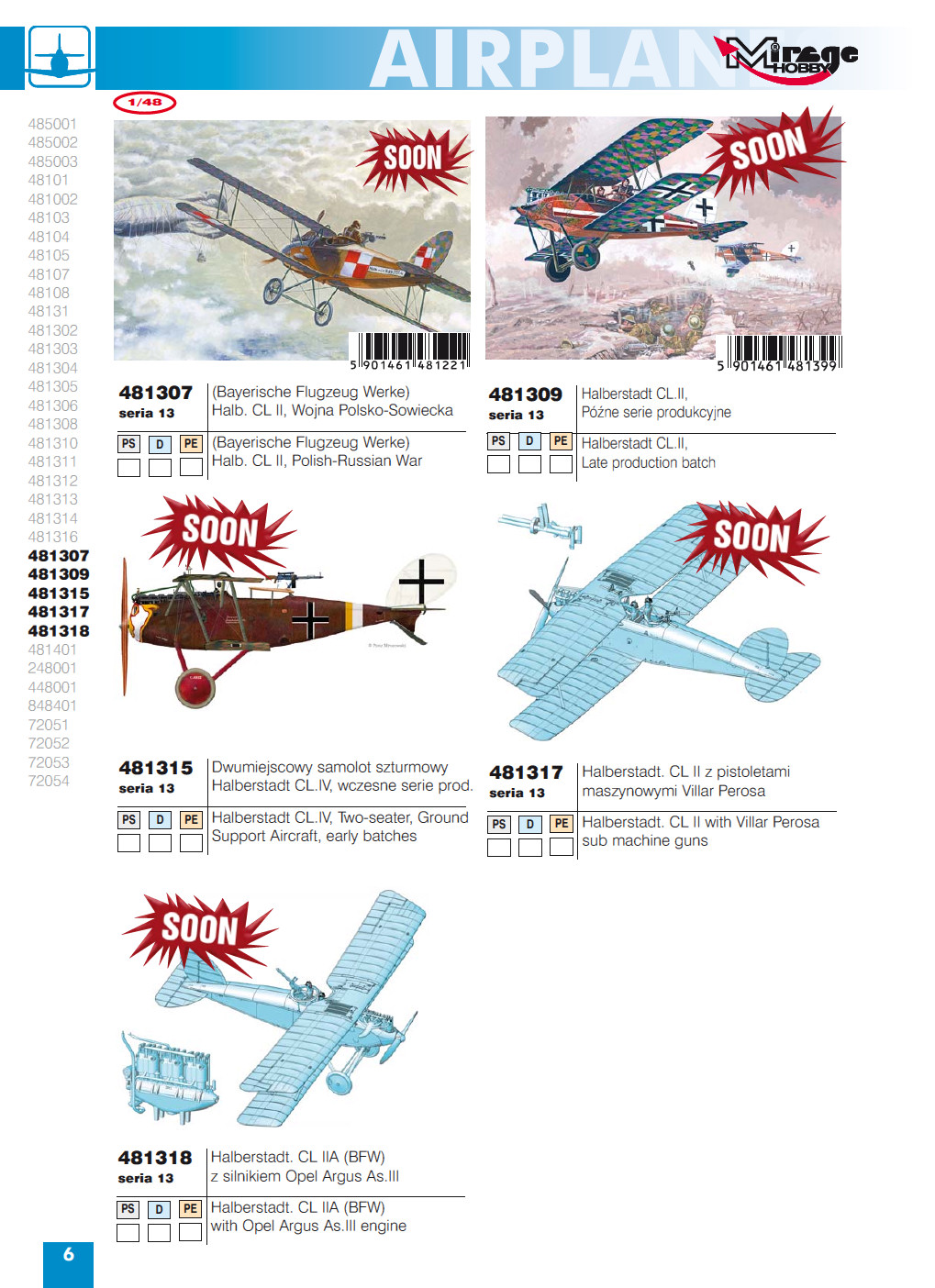 Mirage Hobby 2014 Catalog Page 8