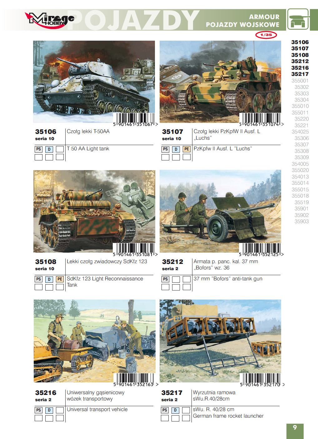 Mirage Hobby 2014 Catalog Page 11