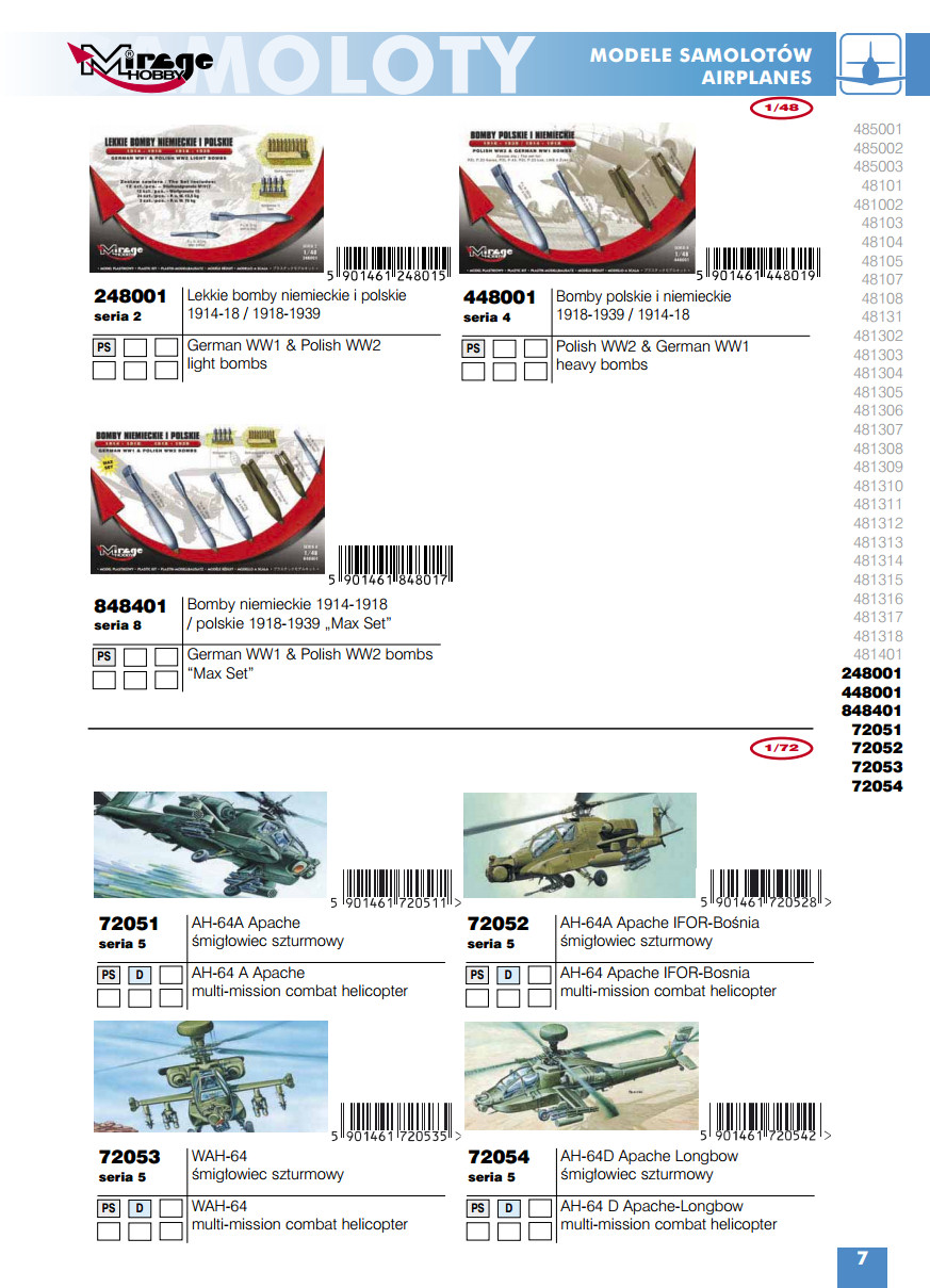 Mirage Hobby 2015 Catalog Page 9