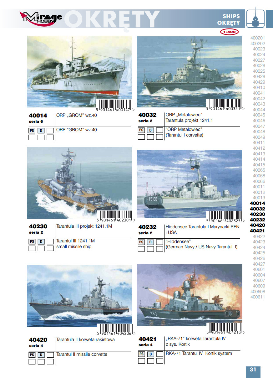 Mirage Hobby 2015 Catalog Page 33