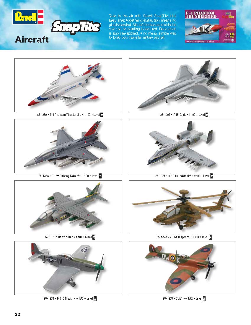 Revell 2016 Catalog Page 22