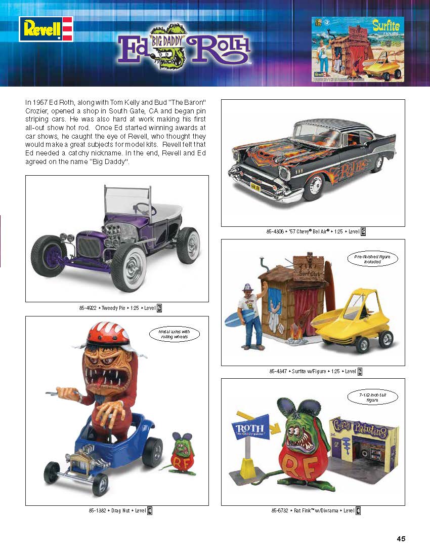 Revell 2016 Catalog Page 45