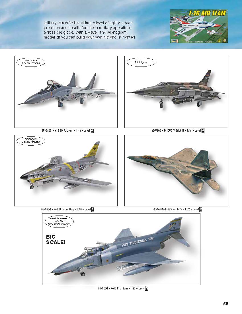 Revell 2016 Catalog Page 55