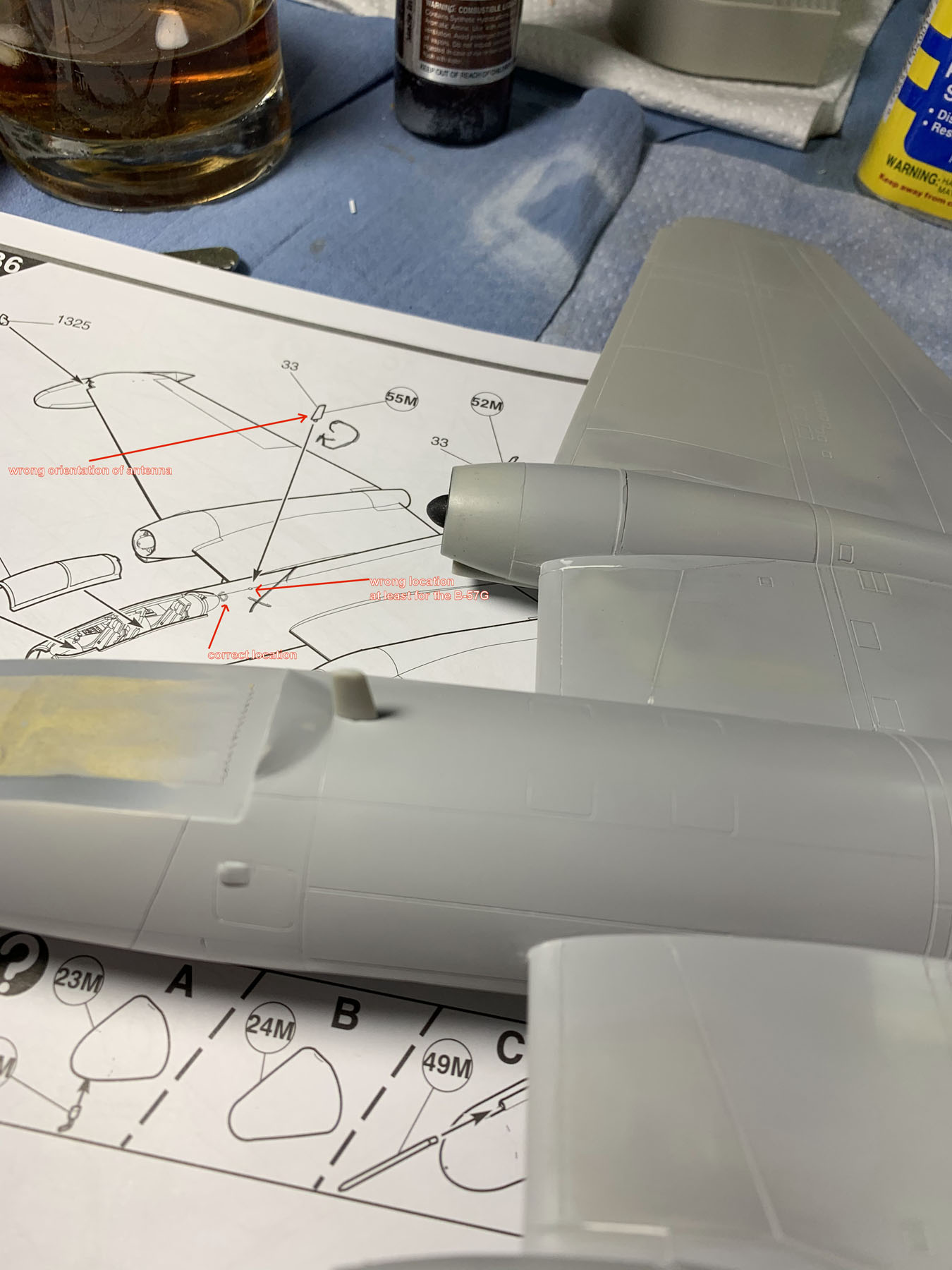 Airfix 10104 1/48 B-57G Canberra Build Image 19