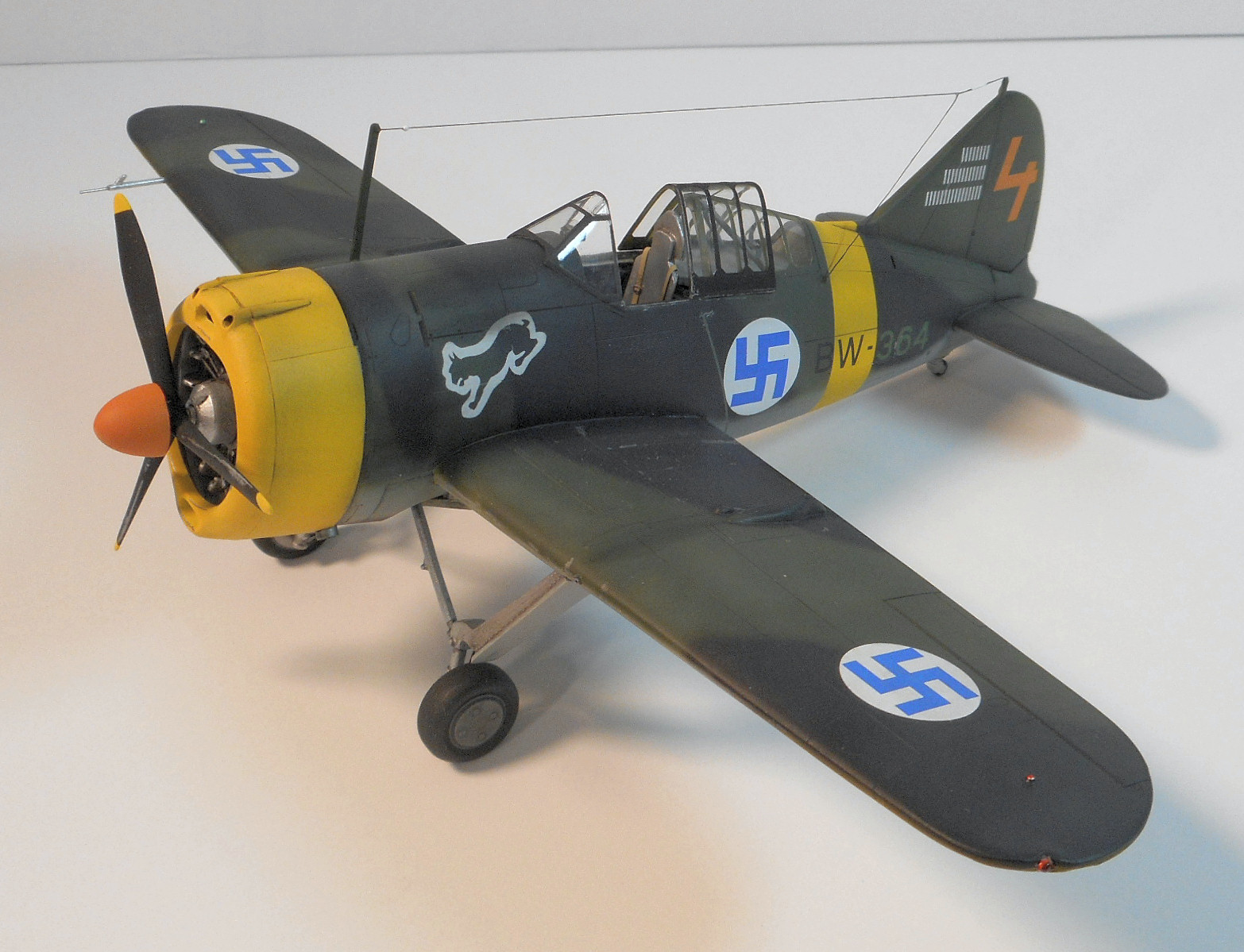 Classic Airframes 4101 1/48 Model 239 Buffalo Build Image 09