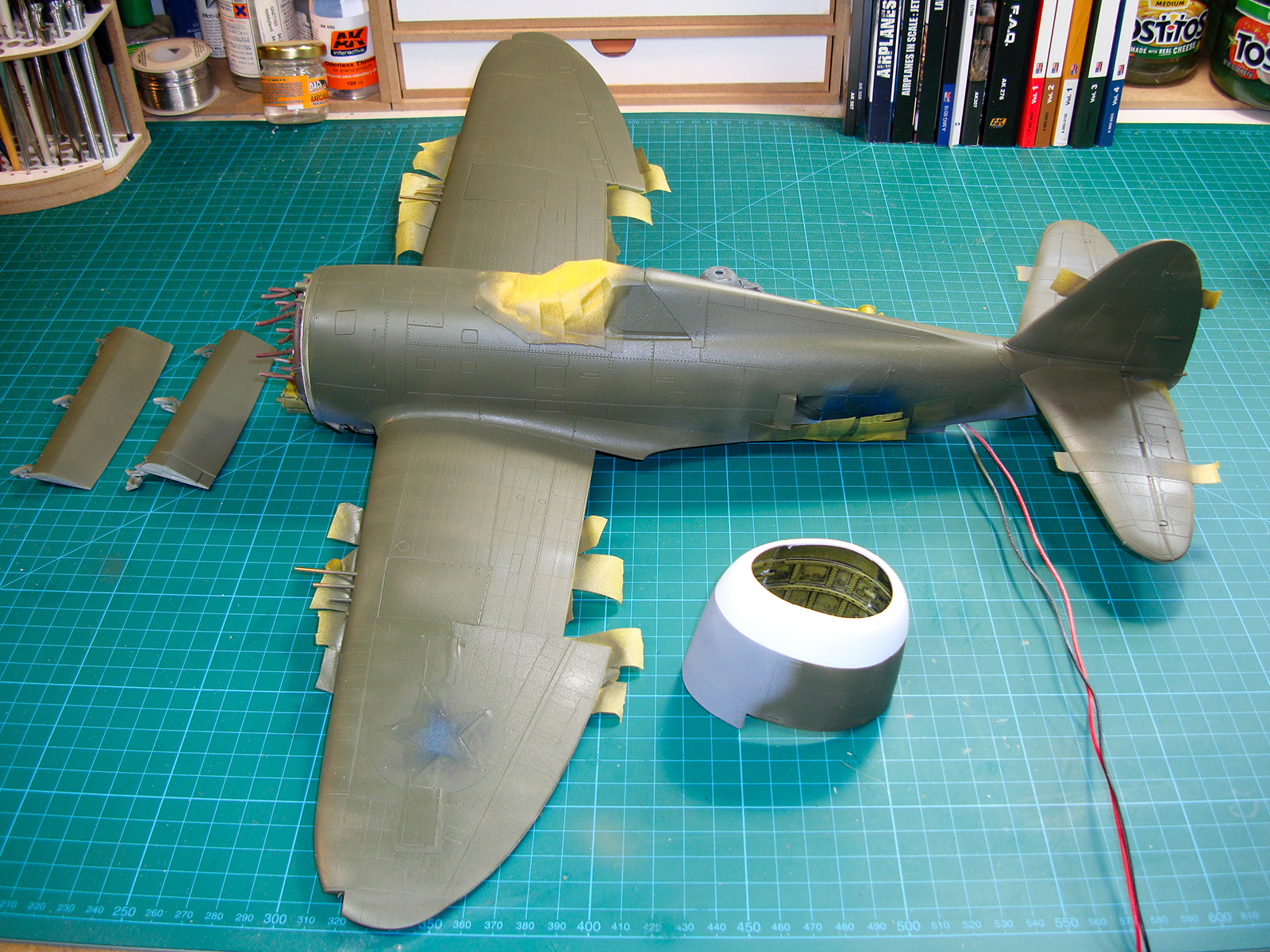 Kinetic 1/24 P-47D Razorback Thunderbolt Build Image