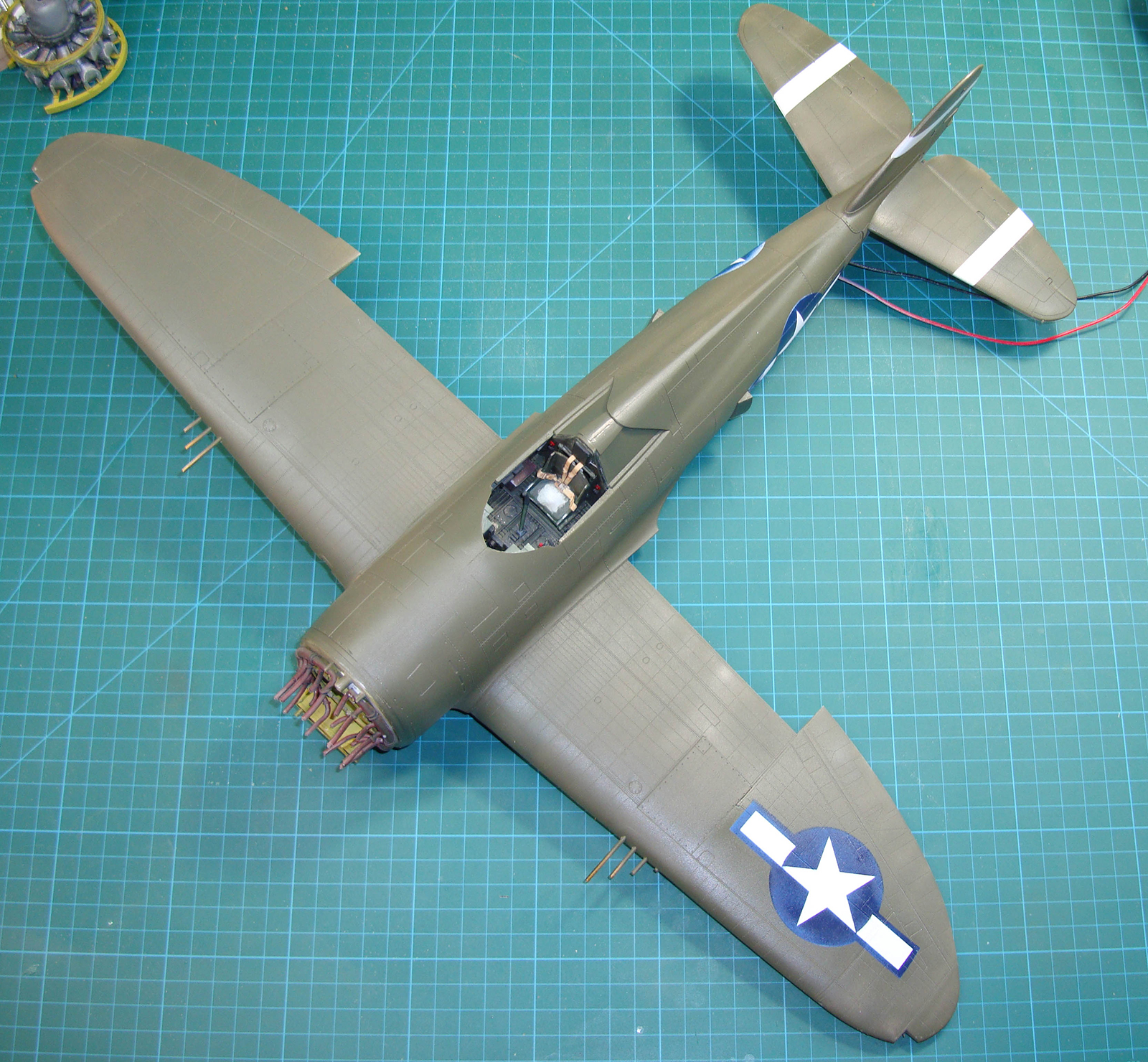 Kinetic 1/24 P-47D Razorback Thunderbolt Build Image