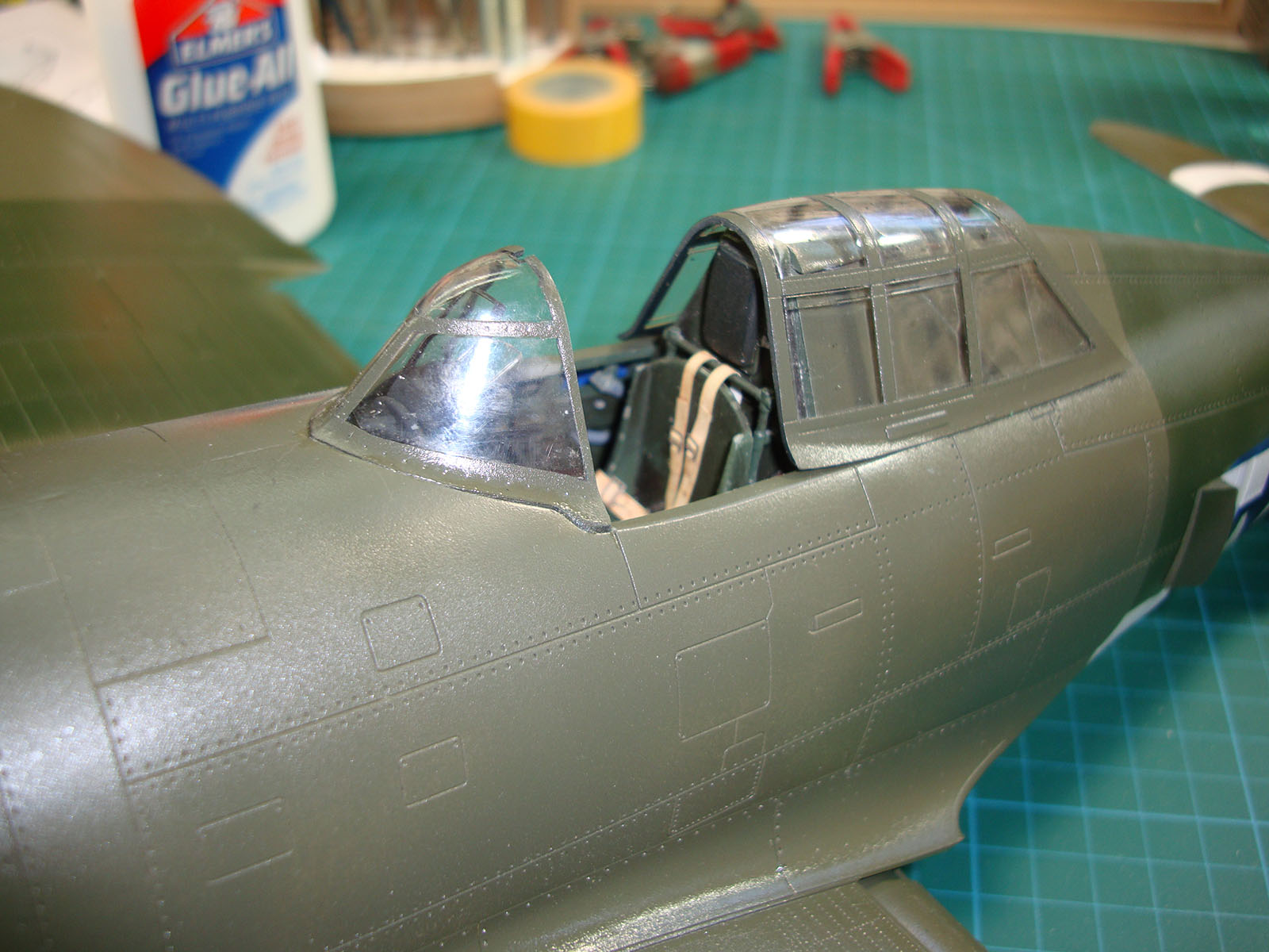 Kinetic 1/24 P-47D Razorback Thunderbolt Build Image