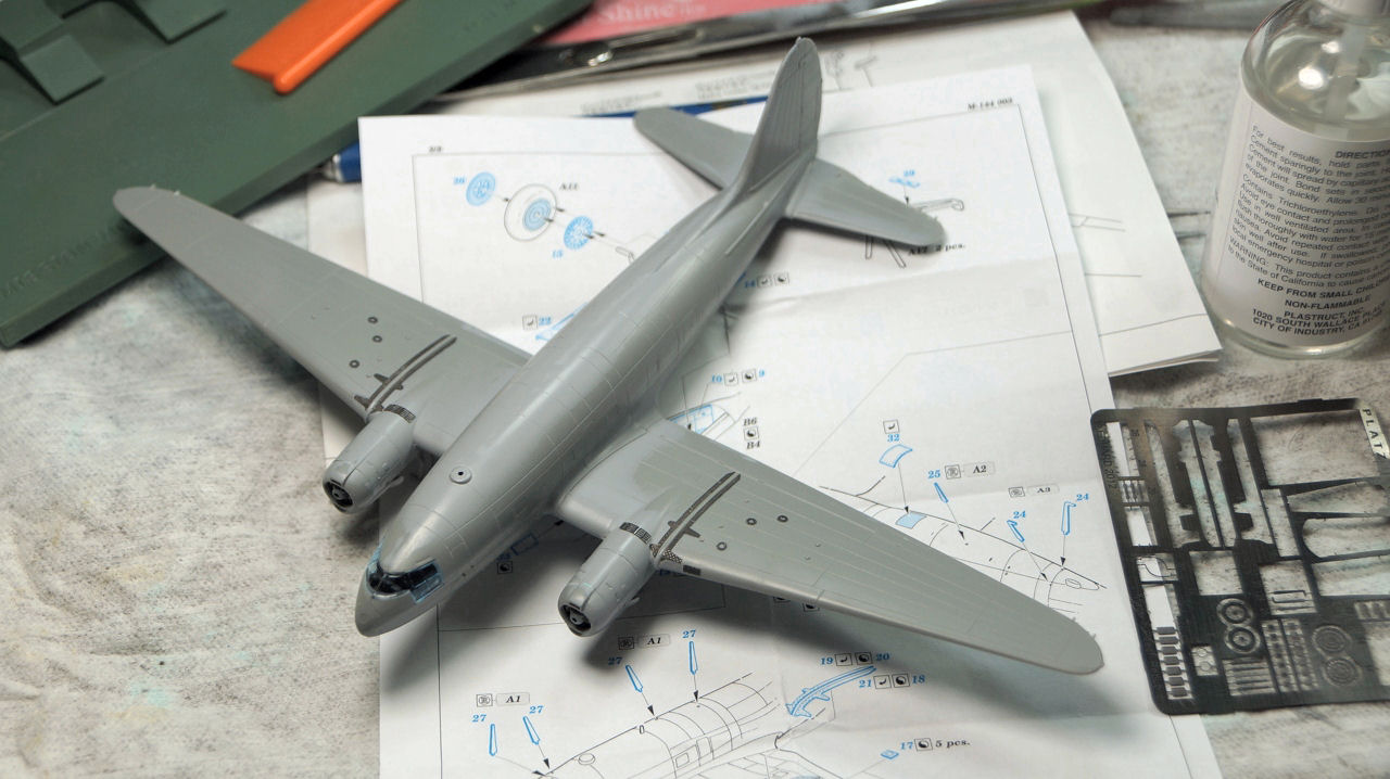 Platz PD-21 1/144 C-46D Commando Build Review Image 07