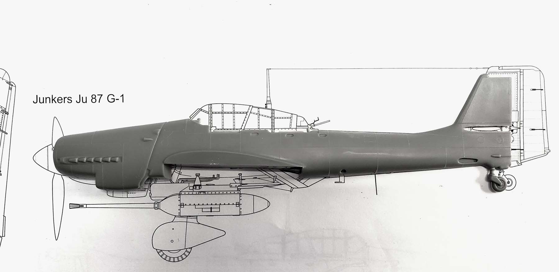 Revell 1/48 Ju 87G-1 Stuka Build Review Image