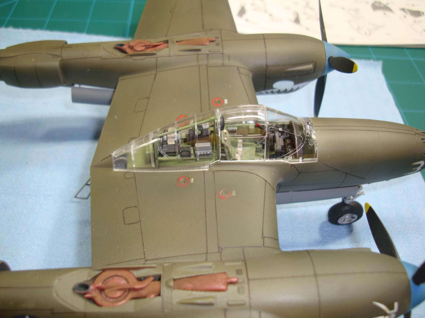 Tamiya 61120 1/48 P-38F Lightning Build Review Image