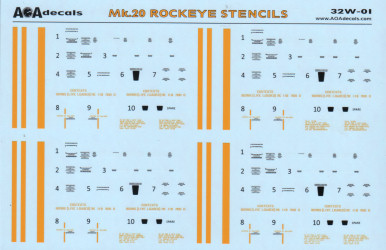 Mk.20 Rockeye Stencils