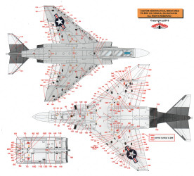 F-4 Phantom USN/USMC Stencils