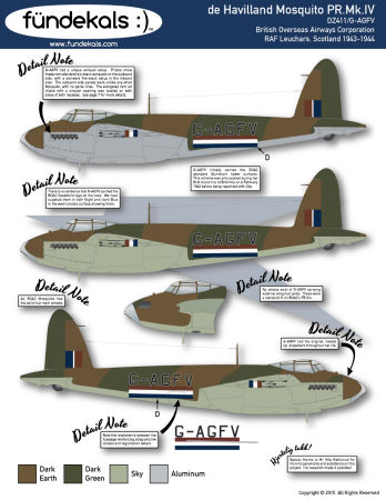 Mosquito PR.IV BOAC G-AGFV