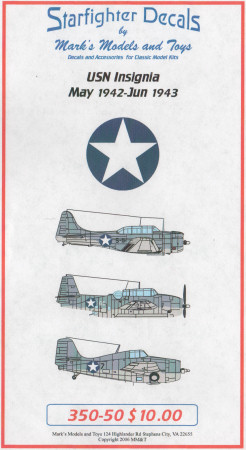 1/350 USN Insignia May 1942-Jun 1943 Decals