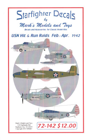 USN Hit and Run Raids Feb-Apr 1942 Decals