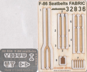 F-86 Fabric Seatbelts Set