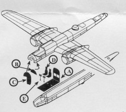 B-25B Mitchell Cockpit Interior Set