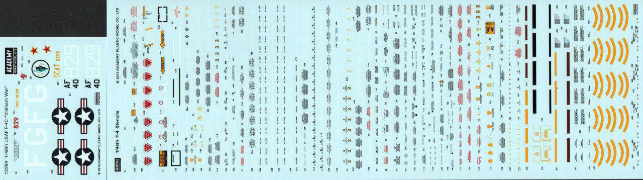 Academy 12294 1/48 F-4C Phantom II 'Vietnam War' Parts Image 07