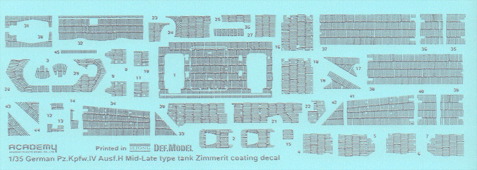 Academy 13516 1/35 Panzer IV Ausf.H mid-production Parts Image 05