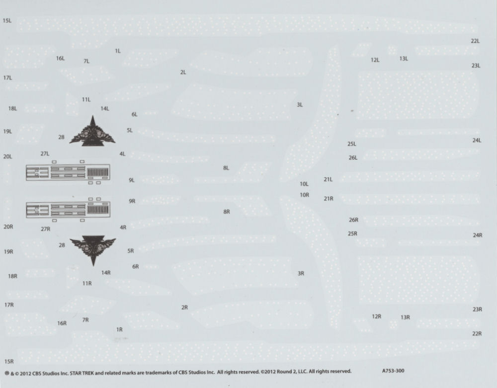 AMT 0753 1/3200 Romulan Warbird Parts Image 04