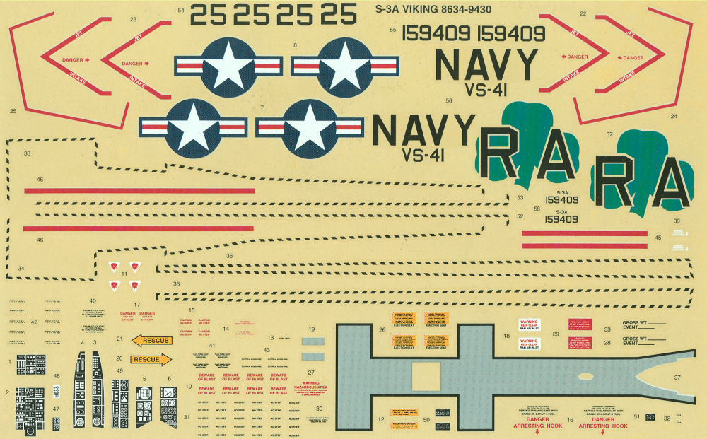 AMT 8634 1/48 S-3A Viking Parts Image 05