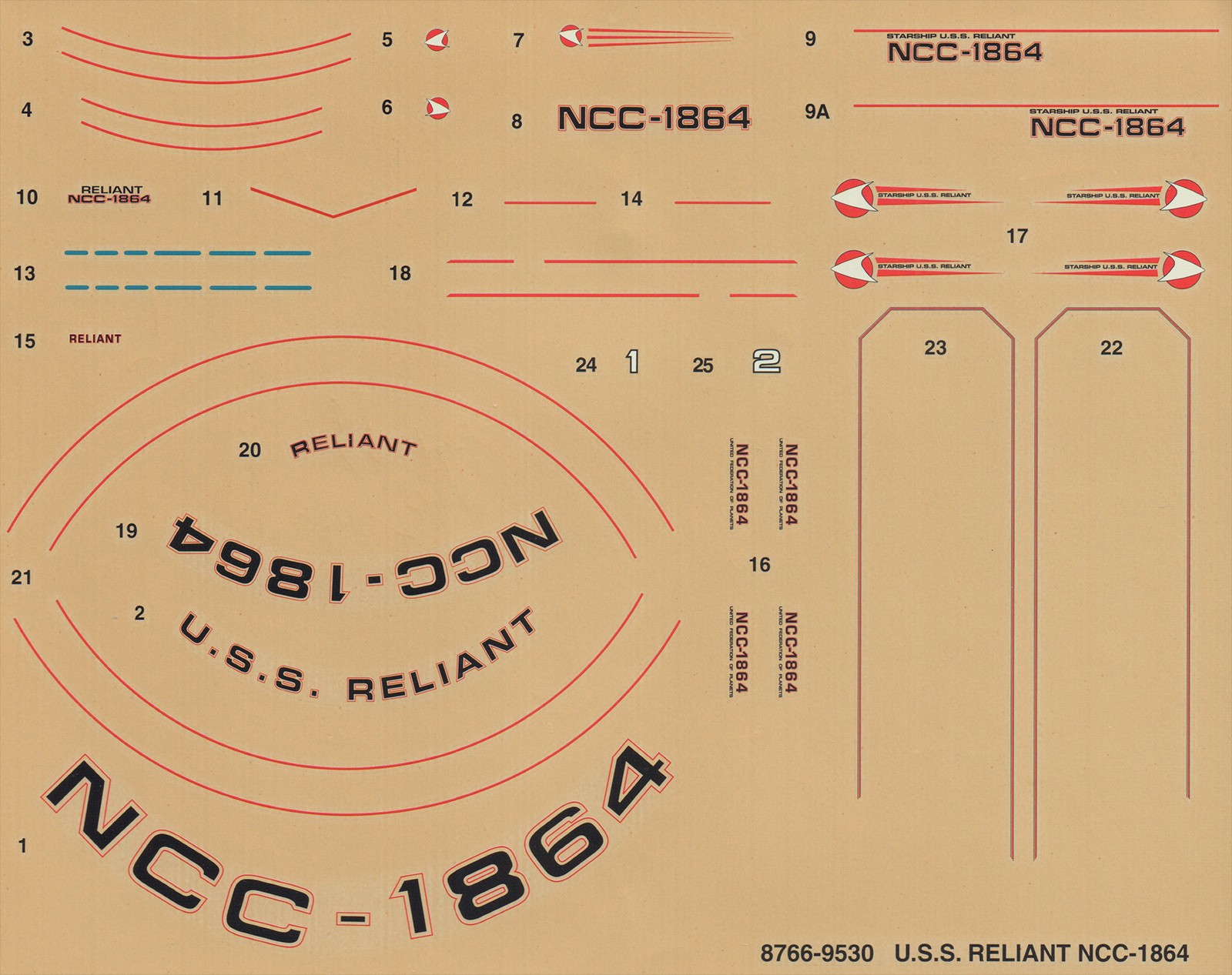 AMT 8766 1/650 USS Reliant Parts Image 04