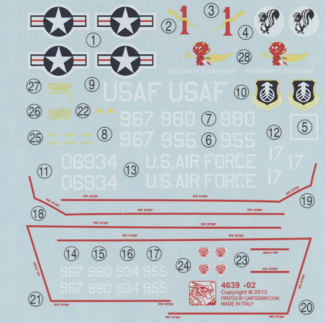 DML 4639 1/144 SR-71A Blackbird Parts Image 02