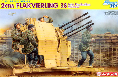 2 cm Flakvierling 38 Late Production w/crew