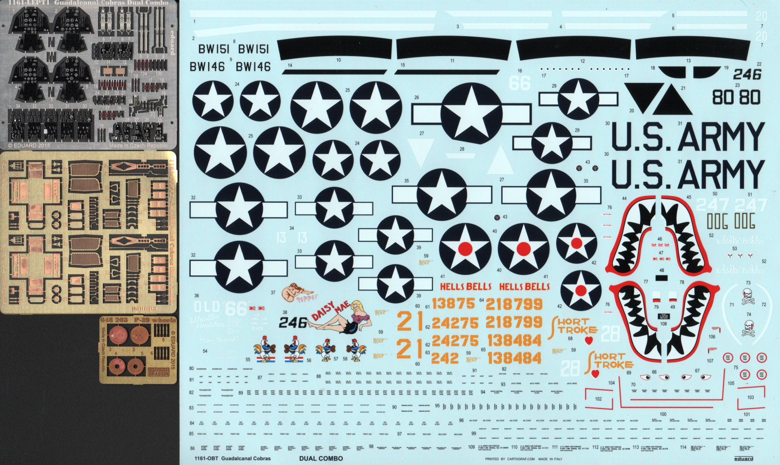 Eduard 1161 1/48 Guadalcanal Cobras Dual Combo Kit First Look Image 05