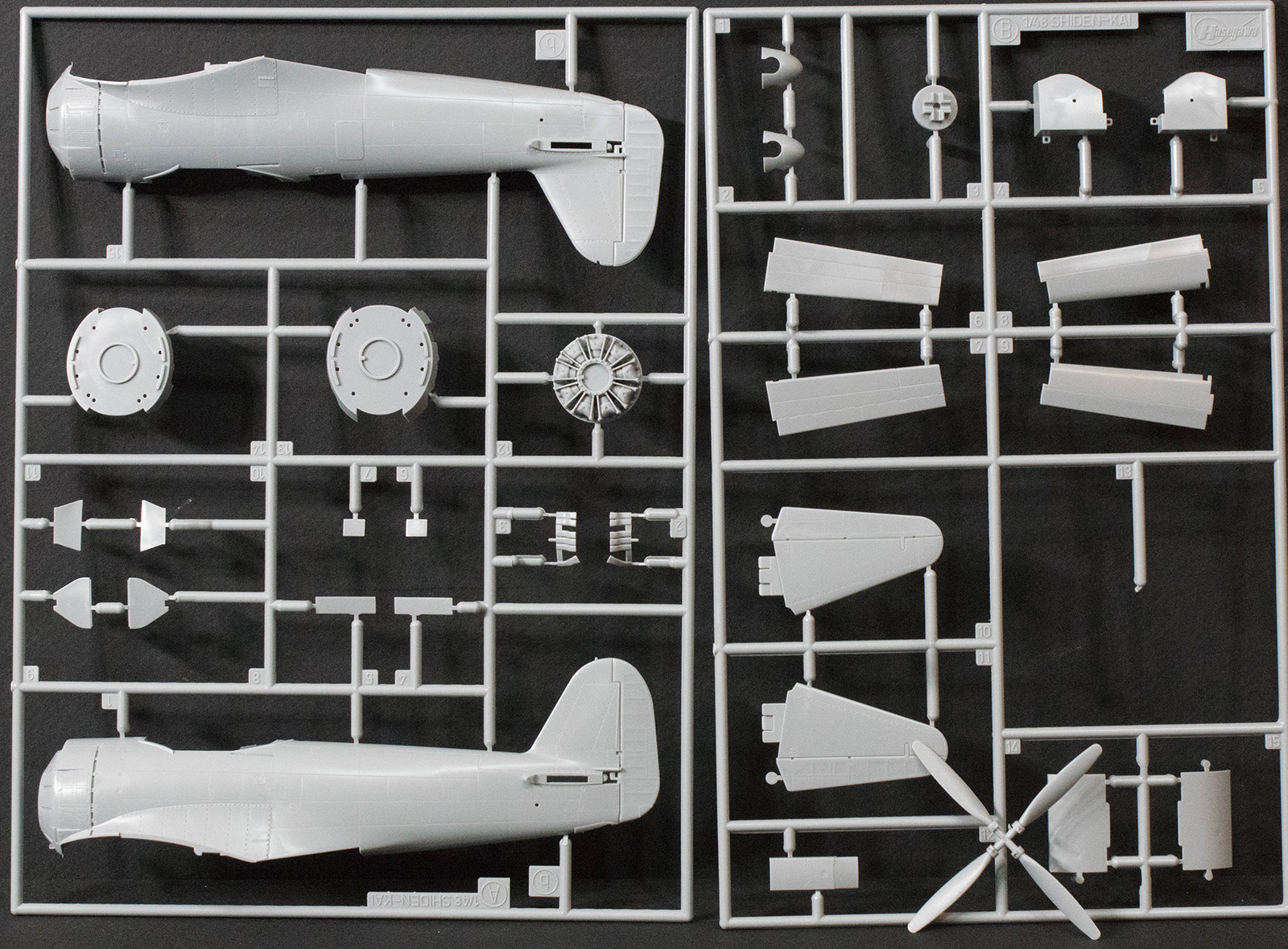 Hasegawa 07455 1/48 N1K2-J Shidenkai (George) Parts Image 01