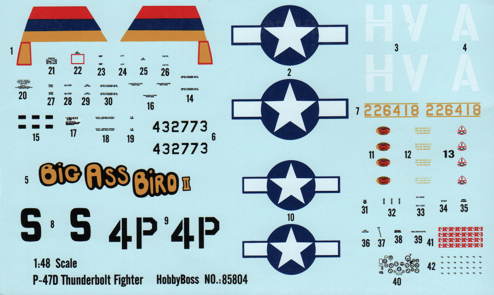 Hobby Boss 85804 1/48 P-47D Thunderbolt Kit Image 03