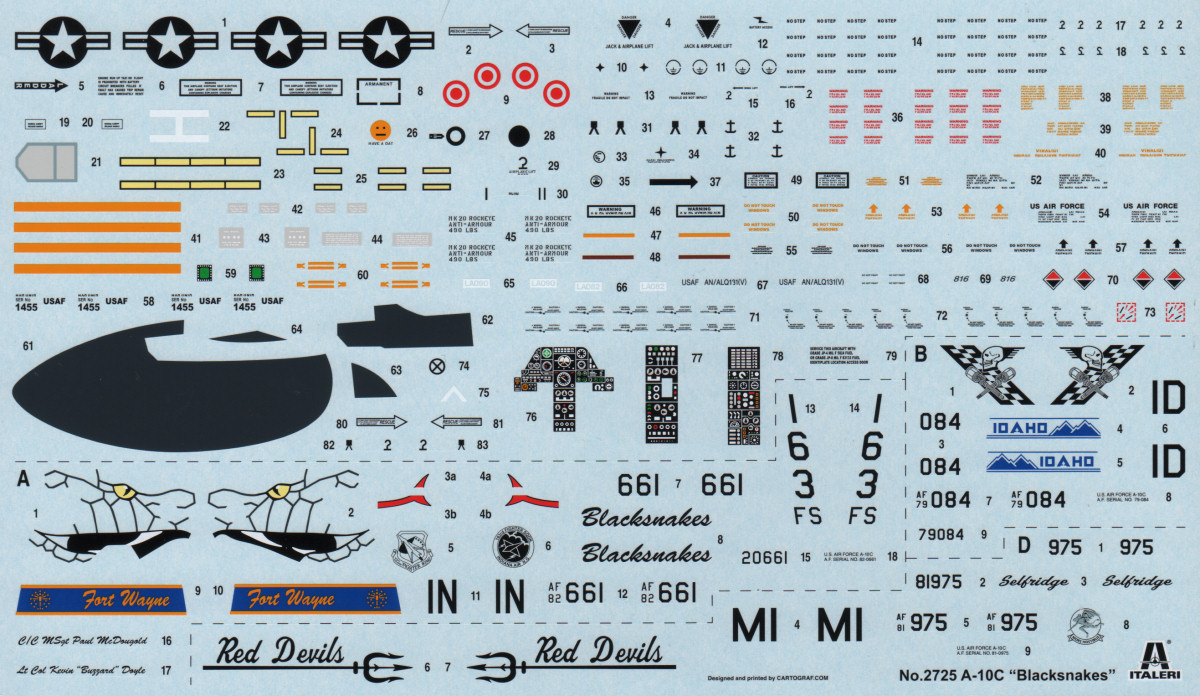 Italeri 2725 1/48 A-10C Thunderbolt II Parts Image 05