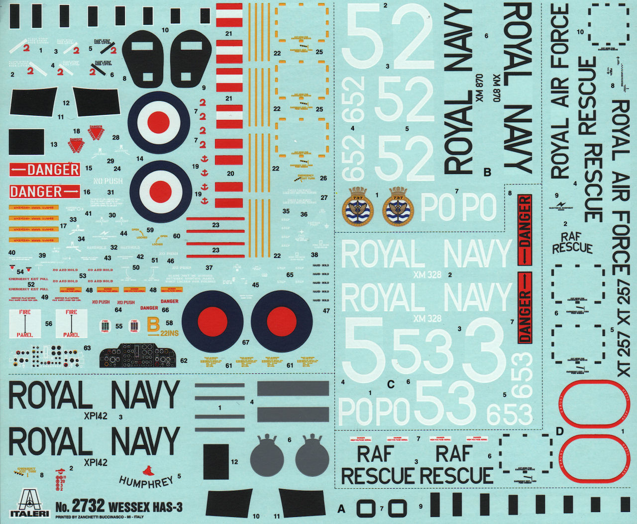 Italeri 2732 1/48 Wessex HAS.3 Parts Image 05