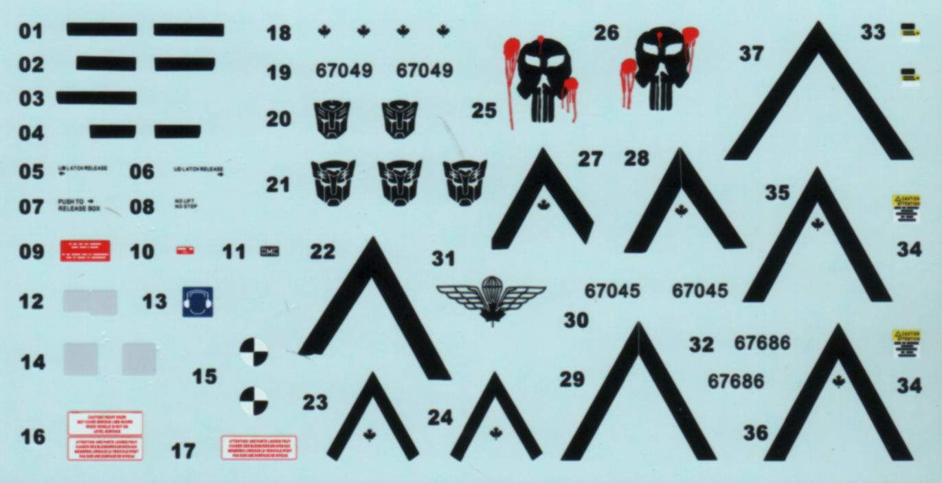 Kinetic 61010 1/35 RG-31 Mk.3 Canadian Army MRAP Parts Image 06