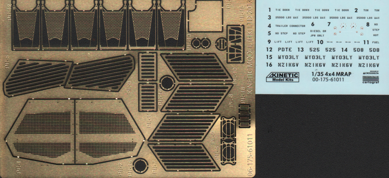 Kinetic 61011 1/35 4x4 MRAP AFV Parts Image 06